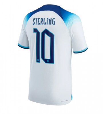 England Raheem Sterling #10 Hemmatröja VM 2022 Kortärmad